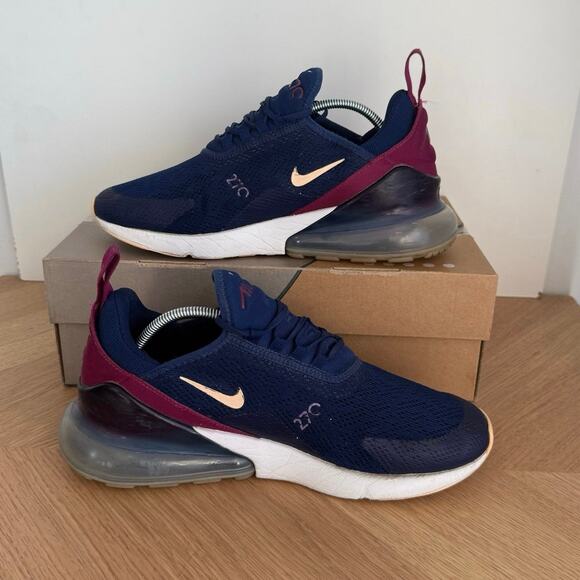 Nike Air Max 270 Blue Void /Purple Women Running Sneakers - SZ 9.5 - Picture 13 of 16